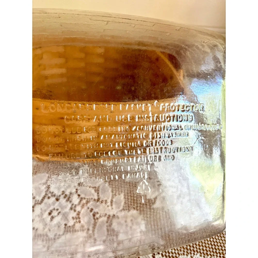 Longaberger 1992 Handwoven Square Cake Basket Dual Handle Liner USA Made 12x12x6